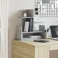 Miniatyrbilde 4 av 10: vidaXL Hylle til skrivebord betonggrå 49x20x52,5 cm konstruert tre