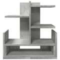 Miniatyrbilde 5 av 10: vidaXL Hylle til skrivebord betonggrå 49x20x52,5 cm konstruert tre