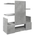 Miniatyrbilde 7 av 10: vidaXL Hylle til skrivebord betonggrå 49x20x52,5 cm konstruert tre