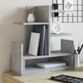 Miniatyrbilde 2 av 10: vidaXL Hylle til skrivebord betonggrå 49x20x52,5 cm konstruert tre
