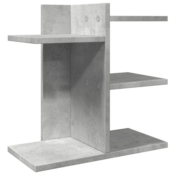 vidaXL hylde til skrivebord 42x21,5x42 cm konstrueret træ betongrå