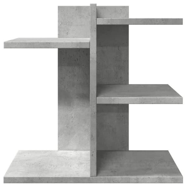 vidaXL hylde til skrivebord 42x21,5x42 cm konstrueret træ betongrå
