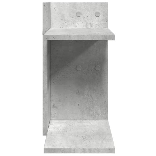 vidaXL hylde til skrivebord 42x21,5x42 cm konstrueret træ betongrå
