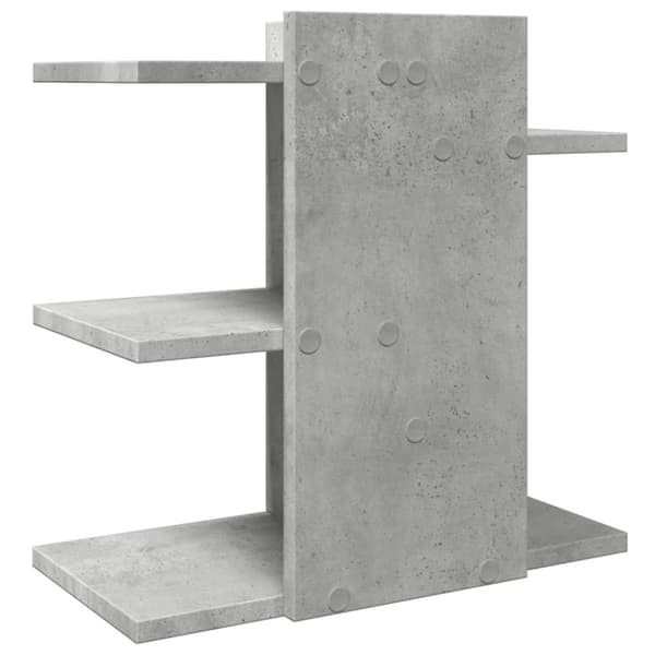 vidaXL hylde til skrivebord 42x21,5x42 cm konstrueret træ betongrå
