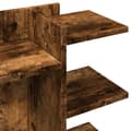 Miniatyrbillede 8 af 10: vidaXL hylde til skrivebord 42x21,5x42 cm konstrueret træ røget eg