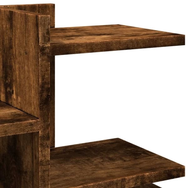 vidaXL Hylle til skrivebord røkt eik 49x20x52,5 cm konstruert tre