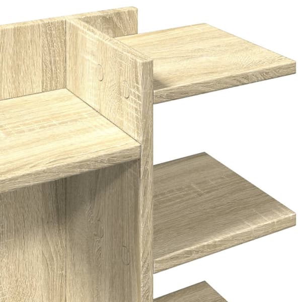 vidaXL Hylle til skrivebord sonoma eik 42x21,5x42 cm konstruert tre