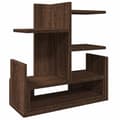 Miniatyrbilde 3 av 10: vidaXL Hylle til skrivebord brun eik 49x20x52,5 cm konstruert tre