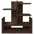 Miniatyrbilde 5 av 10: vidaXL Hylle til skrivebord brun eik 49x20x52,5 cm konstruert tre