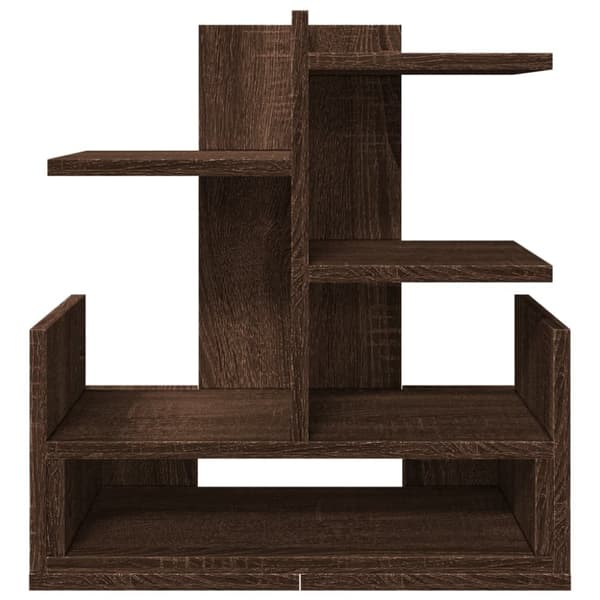 vidaXL Hylle til skrivebord brun eik 49x20x52,5 cm konstruert tre