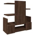 Miniatyrbilde 7 av 10: vidaXL Hylle til skrivebord brun eik 49x20x52,5 cm konstruert tre