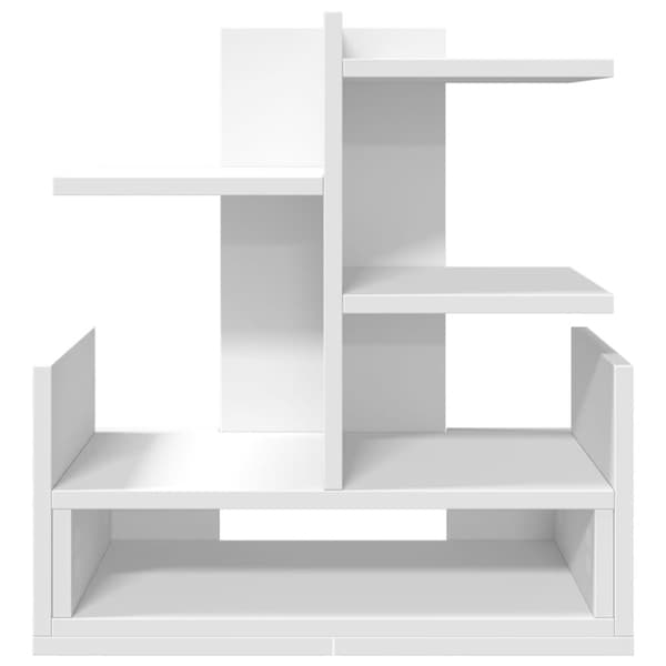 vidaXL Hylle til skrivebord hvit 49x20x52,5 cm konstruert tre
