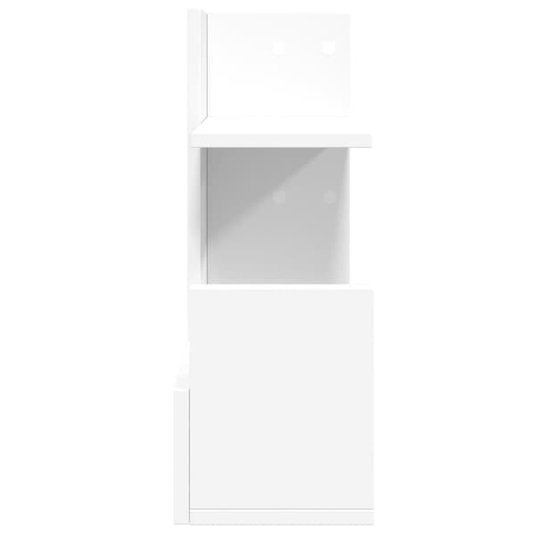 vidaXL Hylle til skrivebord hvit 49x20x52,5 cm konstruert tre