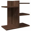 Miniatyrbilde 3 av 10: vidaXL Hylle til skrivebord brun eik 42x21,5x42 cm konstruert tre