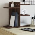 Miniatyrbilde 2 av 10: vidaXL Hylle til skrivebord brun eik 42x21,5x42 cm konstruert tre