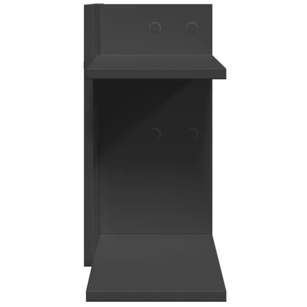 vidaXL Skrivbordshyllor svart 42x21,5x42 cm konstruerat trä