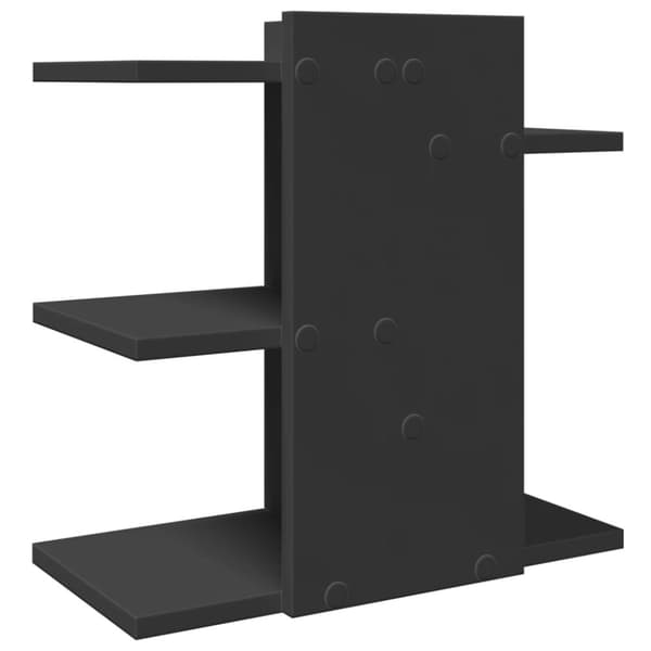 vidaXL Skrivbordshyllor svart 42x21,5x42 cm konstruerat trä