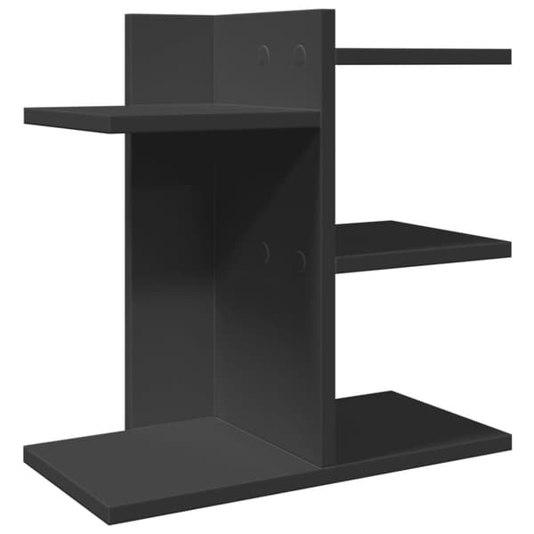 vidaXL Skrivbordshyllor svart 42x21,5x42 cm konstruerat trä