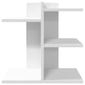 Miniatyrbilde 5 av 10: vidaXL Hylle til skrivebord hvit 42x21,5x42 cm konstruert tre
