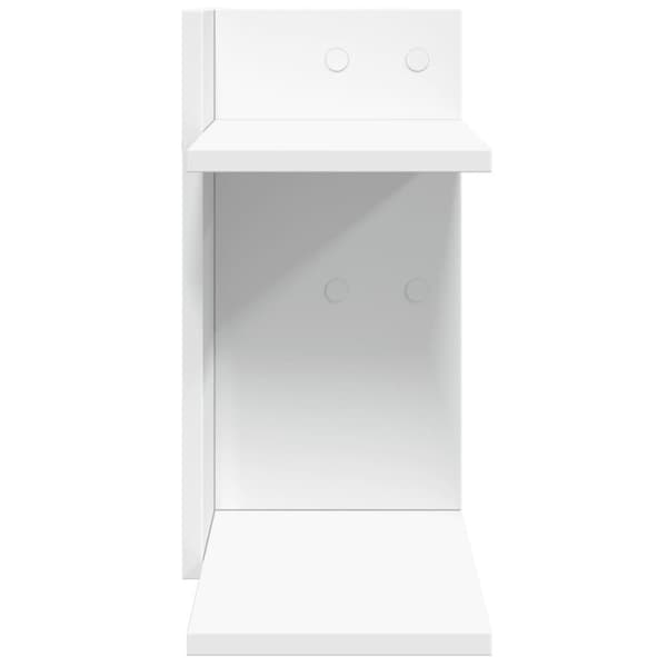 vidaXL Hylle til skrivebord hvit 42x21,5x42 cm konstruert tre