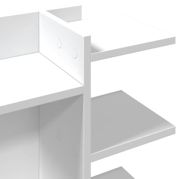vidaXL Hylle til skrivebord hvit 42x21,5x42 cm konstruert tre