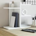 Miniatyrbilde 2 av 10: vidaXL Hylle til skrivebord hvit 42x21,5x42 cm konstruert tre
