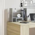 Miniatyrbilde 4 av 11: vidaXL Hylle til skrivebord betonggrå 38,5x17x39 cm konstruert tre