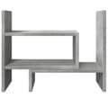Miniatyrbilde 6 av 11: vidaXL Hylle til skrivebord betonggrå 38,5x17x39 cm konstruert tre