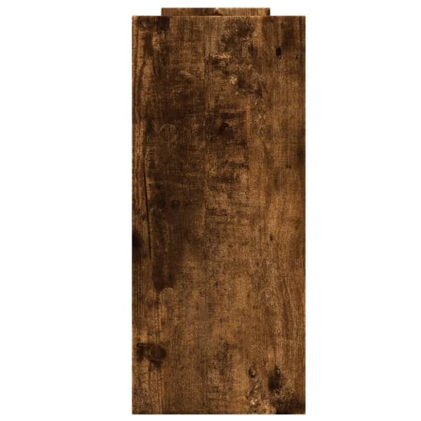 vidaXL Hylle til skrivebord røkt eik 38,5x17x39 cm konstruert tre