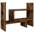 Miniatyrbilde 8 av 11: vidaXL Hylle til skrivebord røkt eik 38,5x17x39 cm konstruert tre