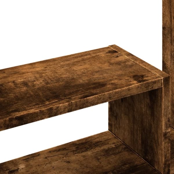 vidaXL Hylle til skrivebord røkt eik 38,5x17x39 cm konstruert tre