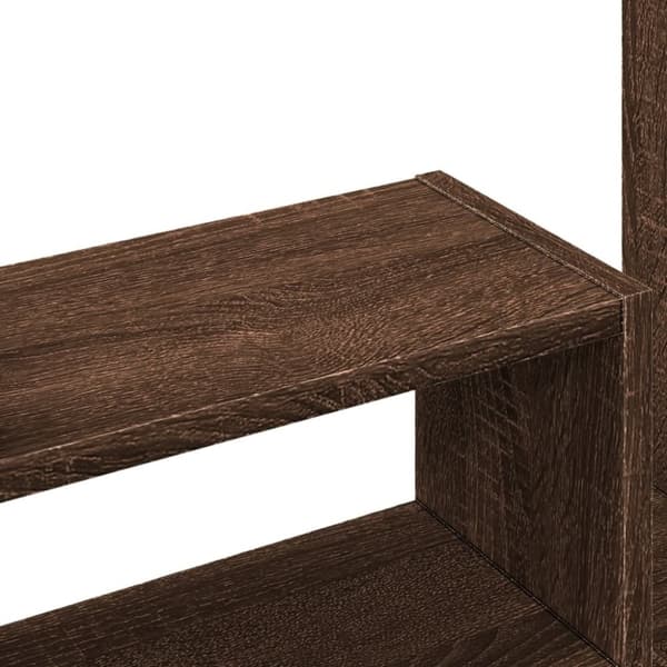 vidaXL Hylle til skrivebord brun eik 38,5x17x39 cm konstruert tre
