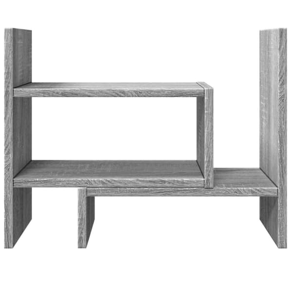 vidaXL Skrivbordshyllor grå sonoma 38,5x17x39 cm konstruerat trä