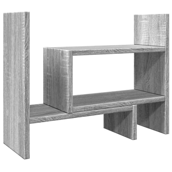 vidaXL Skrivbordshyllor grå sonoma 38,5x17x39 cm konstruerat trä