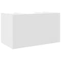 Miniatyrbilde 7 av 10: vidaXL Hylle til skrivebord betonggrå 44,5x24x25 cm konstruert tre