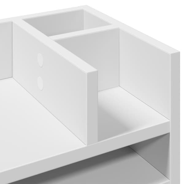 vidaXL Hylle til skrivebord betonggrå 44,5x24x25 cm konstruert tre