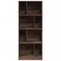 Miniatyrbilde 5 av 11: vidaXL Bokhylle brun eik 57x28,5x141 cm konstruert tre