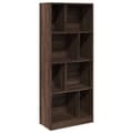 Miniatyrbilde 1 av 11: vidaXL Bokhylle brun eik 57x28,5x141 cm konstruert tre