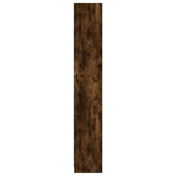 vidaXL Bokhylla rökfärgad ek 57x28,5x174 cm konstruerat trä
