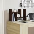 Miniatyrbilde 4 av 11: vidaXL Hylle til skrivebord brun eik 34,5x15,5x35,5 cm konstruert tre