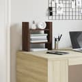 Miniatyrbilde 5 av 11: vidaXL Hylle til skrivebord brun eik 34,5x15,5x35,5 cm konstruert tre