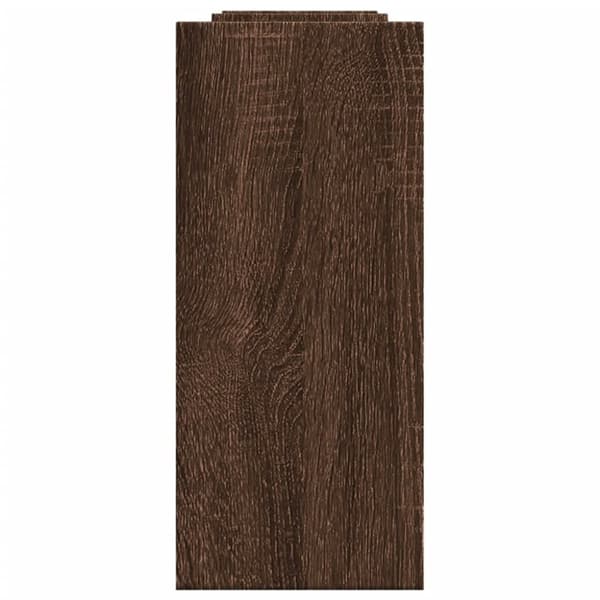 vidaXL Hylle til skrivebord brun eik 34,5x15,5x35,5 cm konstruert tre