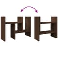 Miniatyrbilde 9 av 11: vidaXL Hylle til skrivebord brun eik 34,5x15,5x35,5 cm konstruert tre
