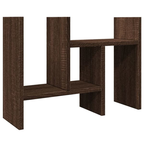 vidaXL Hylle til skrivebord brun eik 34,5x15,5x35,5 cm konstruert tre