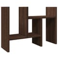 Miniatyrbilde 10 av 11: vidaXL Hylle til skrivebord brun eik 34,5x15,5x35,5 cm konstruert tre