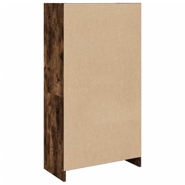 vidaXL Bokhylle røkt eik 57x28,5x107,5 cm konstruert tre