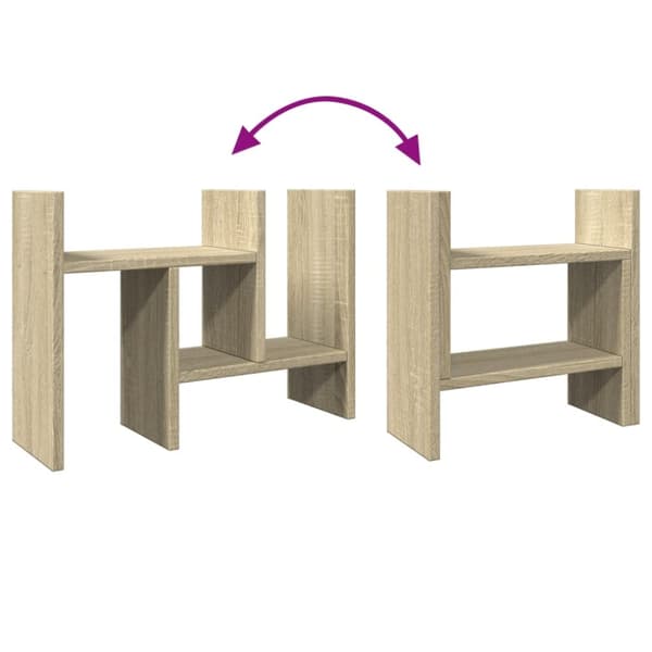 vidaXL dueslag 34,5x15,5x35,5 cm konstrueret træ sonoma-eg