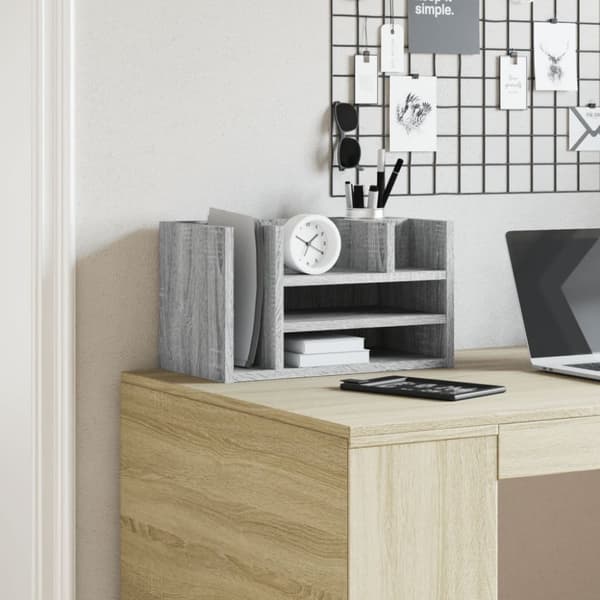 vidaXL dueslag 44,5x24x25 cm konstrueret træ grå sonoma-eg
