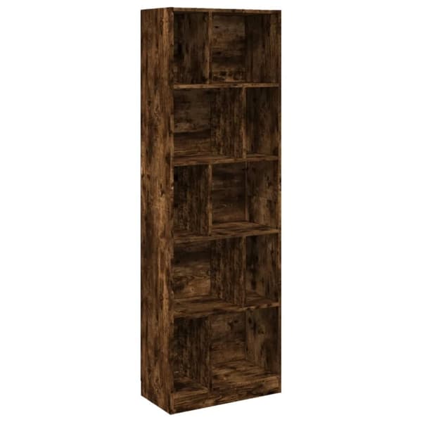 vidaXL Kirjahylly savutammi 57x28,5x174 cm tekninen puu
