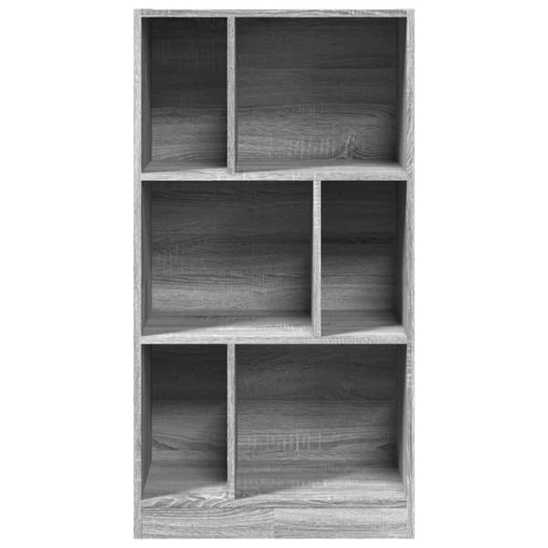 vidaXL Kirjahylly harmaa Sonoma 57x28,5x107,5 cm tekninen puu